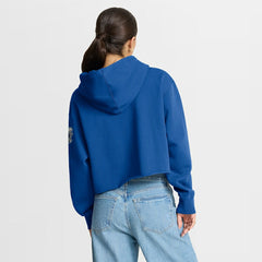 Dallas Cowboys Women's Oversized Hometown Heritage Cropped Hoodie - Royal Hoodies