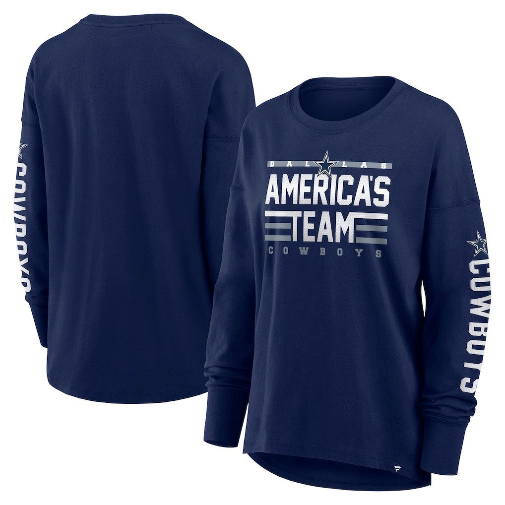 Dallas Cowboys Women's Hometown Legacy Long Sleeve T-Shirt - Navy T-shirts