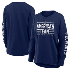 Dallas Cowboys Women's Hometown Legacy Long Sleeve T-Shirt - Navy T-shirts