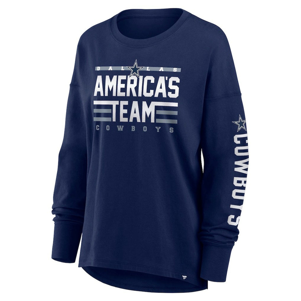 Dallas Cowboys Women's Hometown Legacy Long Sleeve T-Shirt - Navy T-shirts