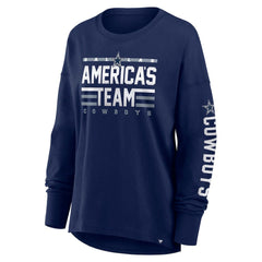 Dallas Cowboys Women's Hometown Legacy Long Sleeve T-Shirt - Navy T-shirts