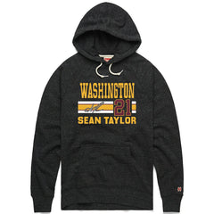 Sean Taylor Washington Commanders Homage Unisex Name & Number Tri-Blend Pullover Hoodie - Charcoal Hoodies