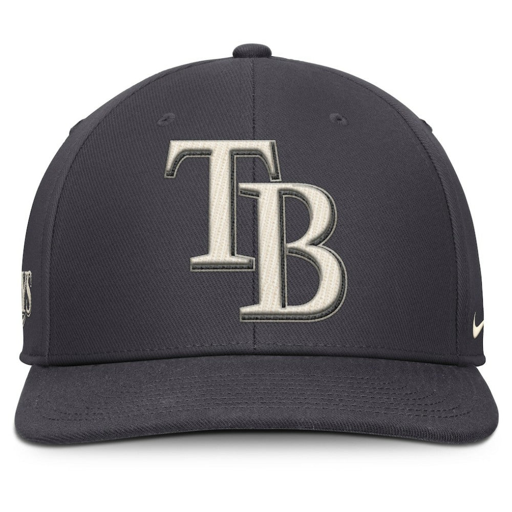 Tampa Bay Rays Nike Statement Pro Snapback Hat - Anthracite Hats