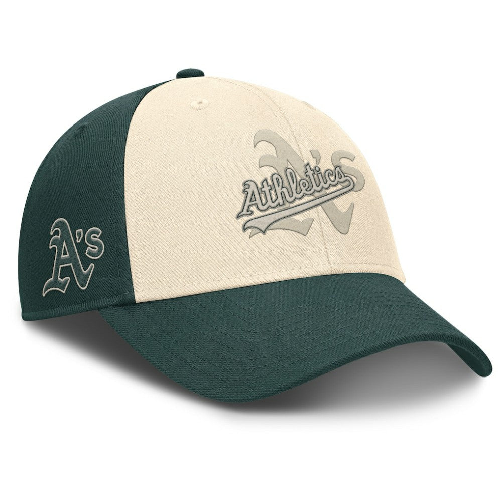 Athletics Nike Statement Club Performance Adjustable Hat - Green/Natural Hats