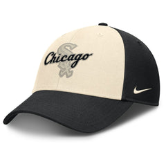 Chicago White Sox Nike Statement Club Performance Adjustable Hat - Black/Natural Hats