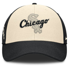 Chicago White Sox Nike Statement Club Performance Adjustable Hat - Black/Natural Hats