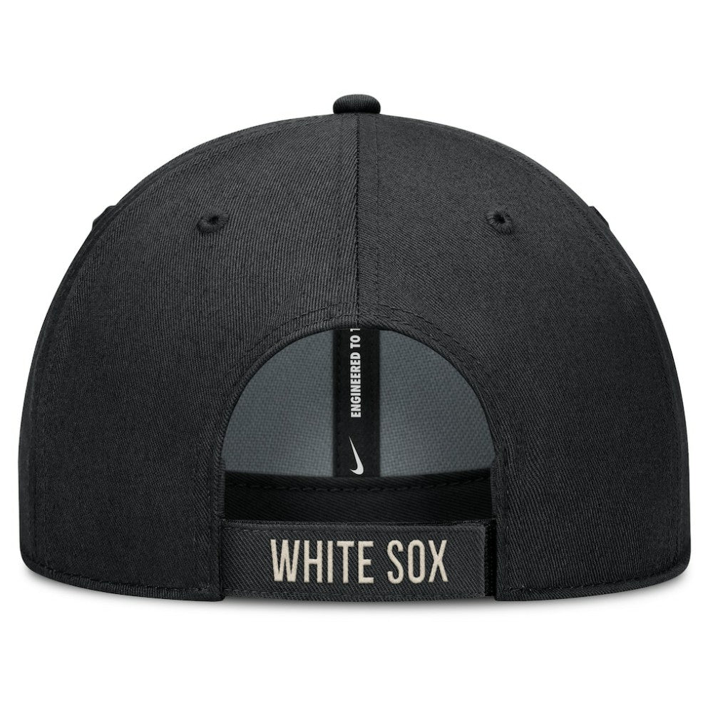 Chicago White Sox Nike Statement Club Performance Adjustable Hat - Black/Natural Hats
