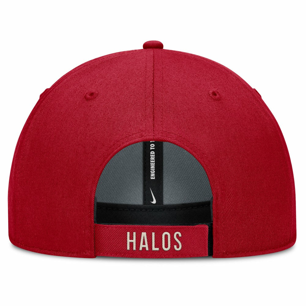 Los Angeles Angels Nike Statement Club Performance Adjustable Hat - Red/Natural Hats