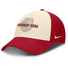 Cincinnati Reds Nike Statement Club Performance Adjustable Hat - Red/Natural Hats