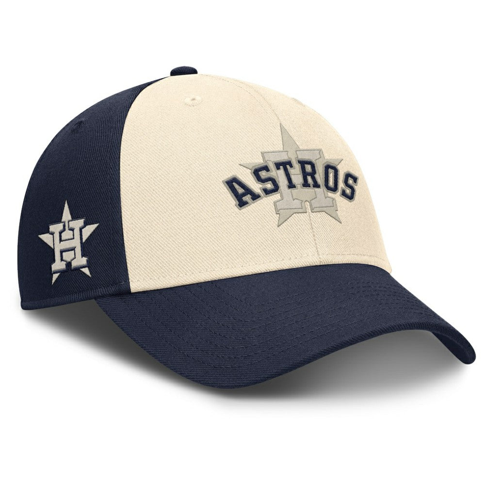 Houston Astros Nike Statement Club Performance Adjustable Hat - Navy/Natural Hats