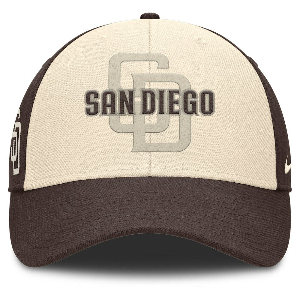 San Diego Padres Nike Statement Club Performance Adjustable Hat - Brown/Natural Hats
