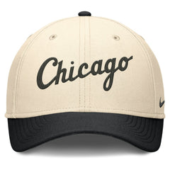 Chicago White Sox Nike Statement Rise Performance Flex Hat - Natural/Black Hats