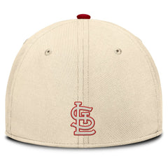 St. Louis Cardinals Nike Statement Rise Performance Flex Hat - Natural/Red Hats