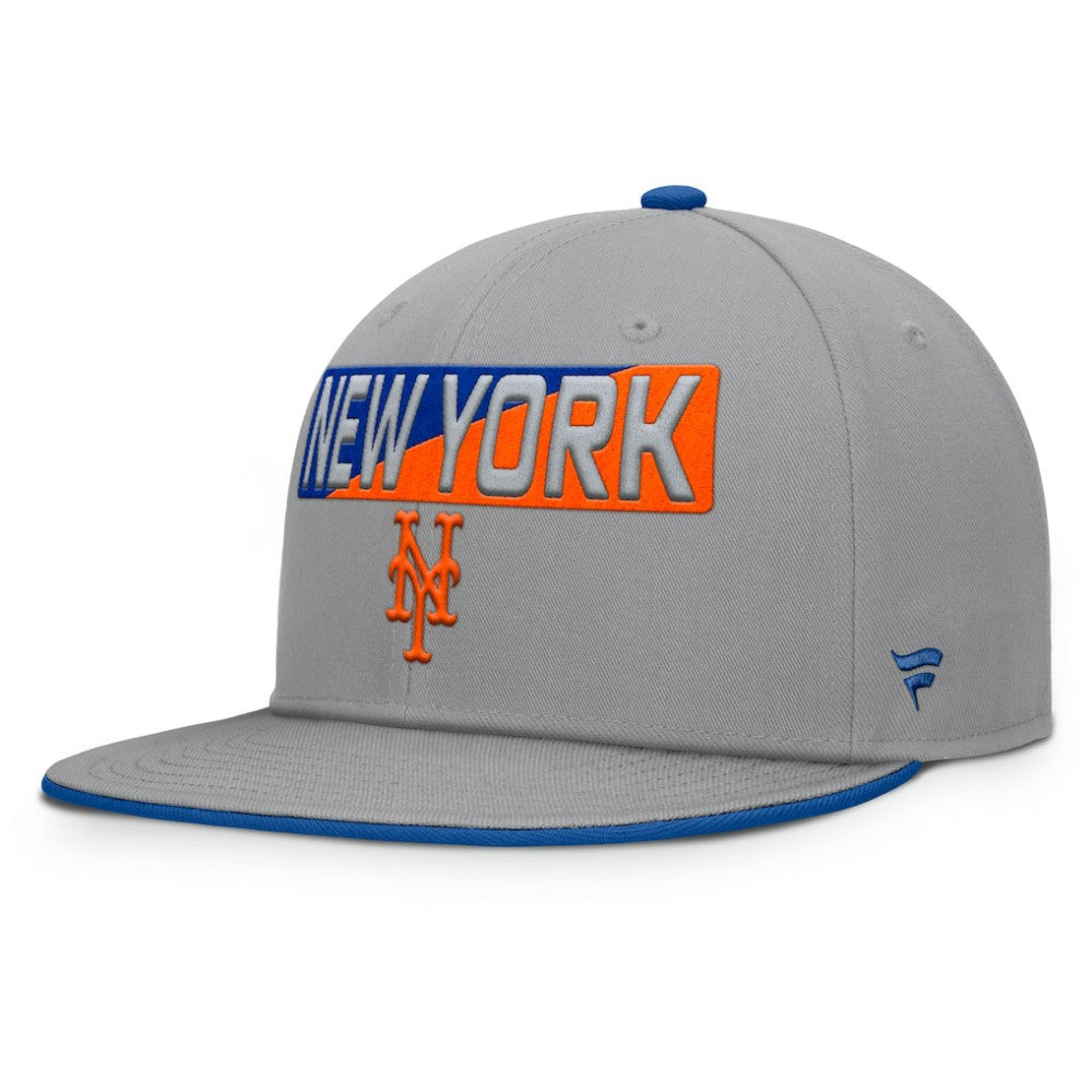 New York Mets Fanatics Punchout Snapback Hat - Gray Hats