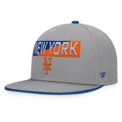 New York Mets Fanatics Punchout Snapback Hat - Gray Hats