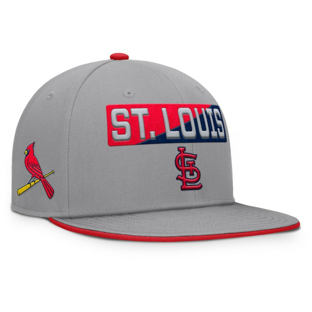 St. Louis Cardinals Fanatics Punchout Snapback Hat - Gray Hats