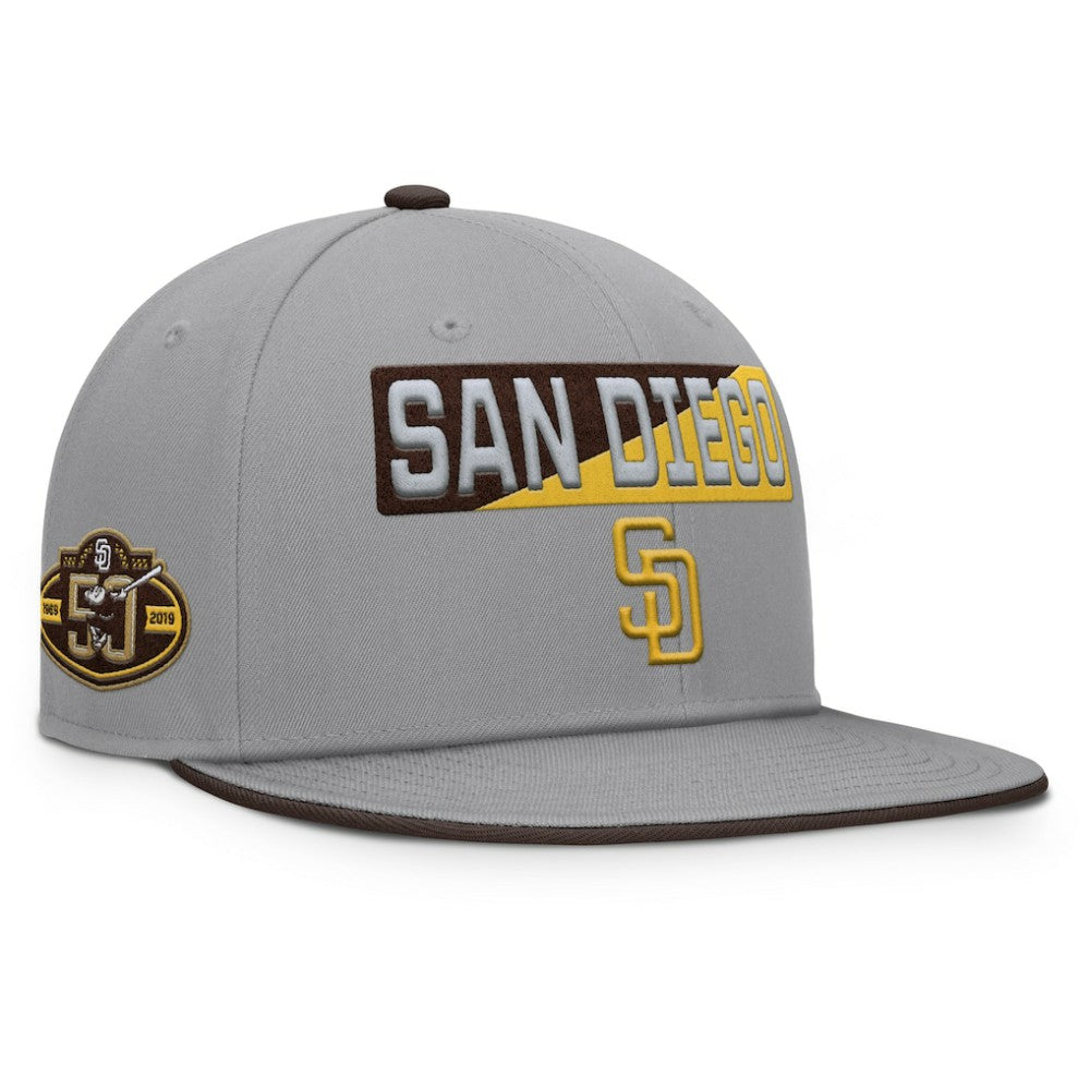 San Diego Padres Fanatics Punchout Snapback Hat - Gray Hats