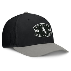 Chicago White Sox Fanatics Cutoff Adjustable Trucker Hat - Black/Gray Hats