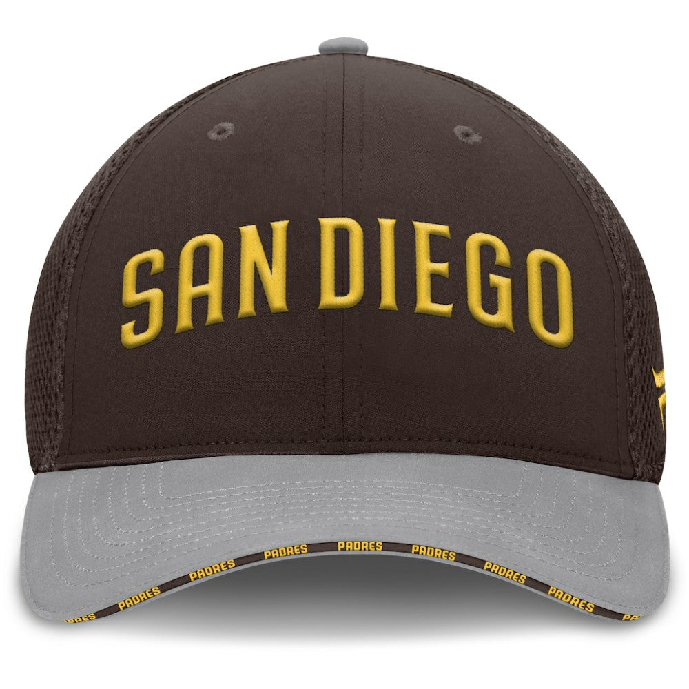 San Diego Padres Fanatics Pennant Flex Hat - Brown/Gray Hats