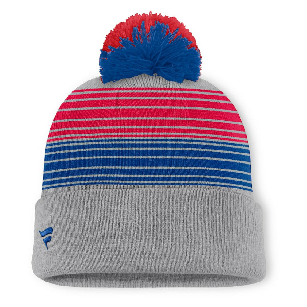 Philadelphia Phillies Fanatics Balk Cuffed Knit Hat with Pom - Gray Hats