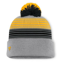 Pittsburgh Pirates Fanatics Balk Cuffed Knit Hat with Pom - Gray Hats