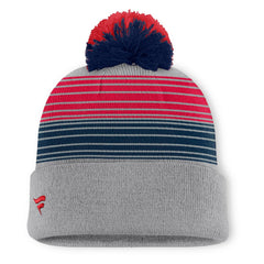 Boston Red Sox Fanatics Balk Cuffed Knit Hat with Pom - Gray Hats