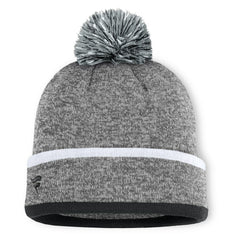 Chicago White Sox Fanatics Backstop Cuffed Knit Hat with Pom - Heather Gray Hats