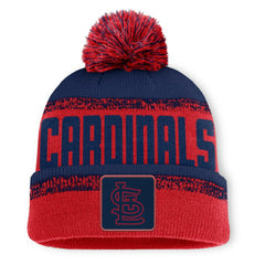 St. Louis Cardinals Fanatics No-Doubter Cuffed Knit Hat with Pom - Red/Navy Hats