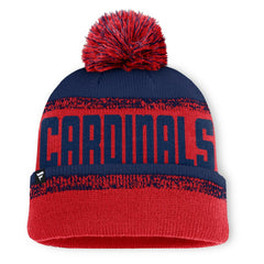 St. Louis Cardinals Fanatics No-Doubter Cuffed Knit Hat with Pom - Red/Navy Hats