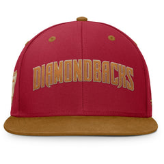 Arizona Diamondbacks Fanatics Splinter Fitted Hat - Red/Tan Hats