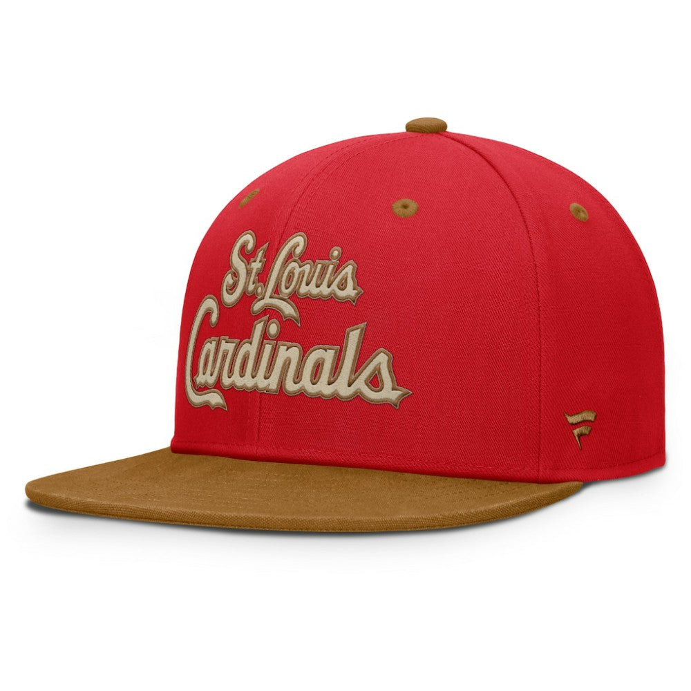 St. Louis Cardinals Fanatics Splinter Fitted Hat - Red/Tan Hats