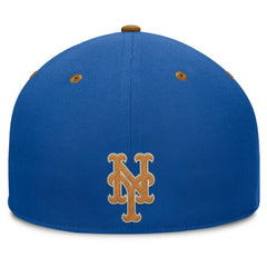 New York Mets Fanatics Splinter Fitted Hat - Royal/Tan Hats