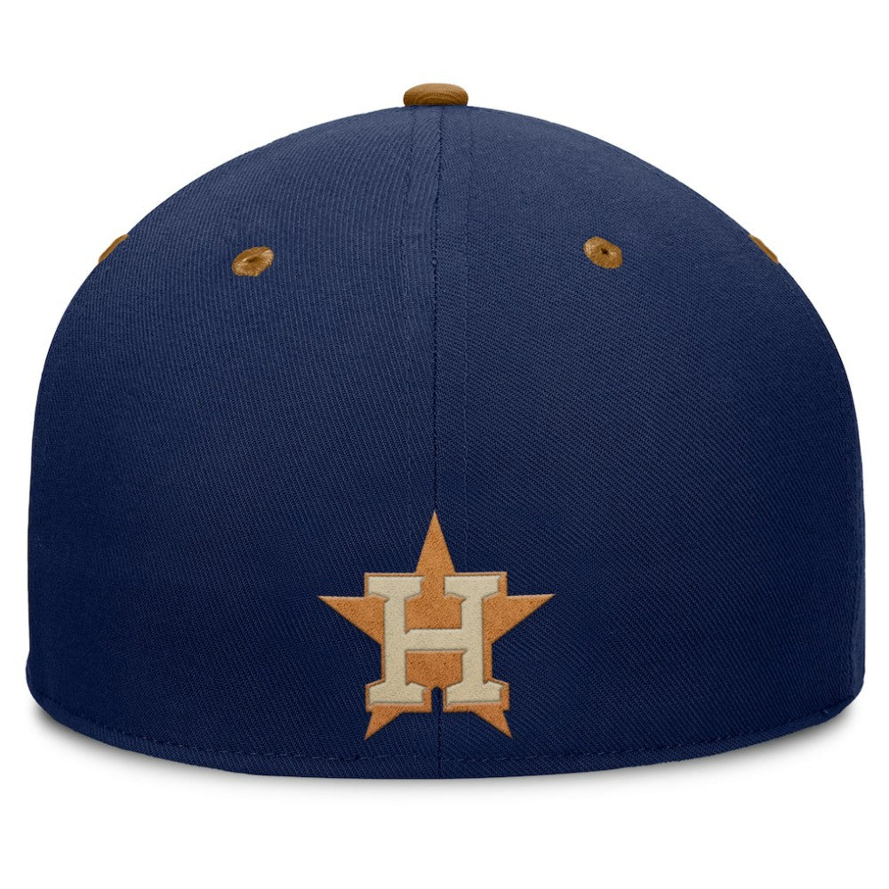 Houston Astros Fanatics Splinter Fitted Hat - Navy/Tan Hats