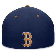 Boston Red Sox Fanatics Splinter Fitted Hat - Navy/Tan Hats