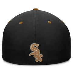 Chicago White Sox Fanatics Splinter Fitted Hat - Black/Brown Hats