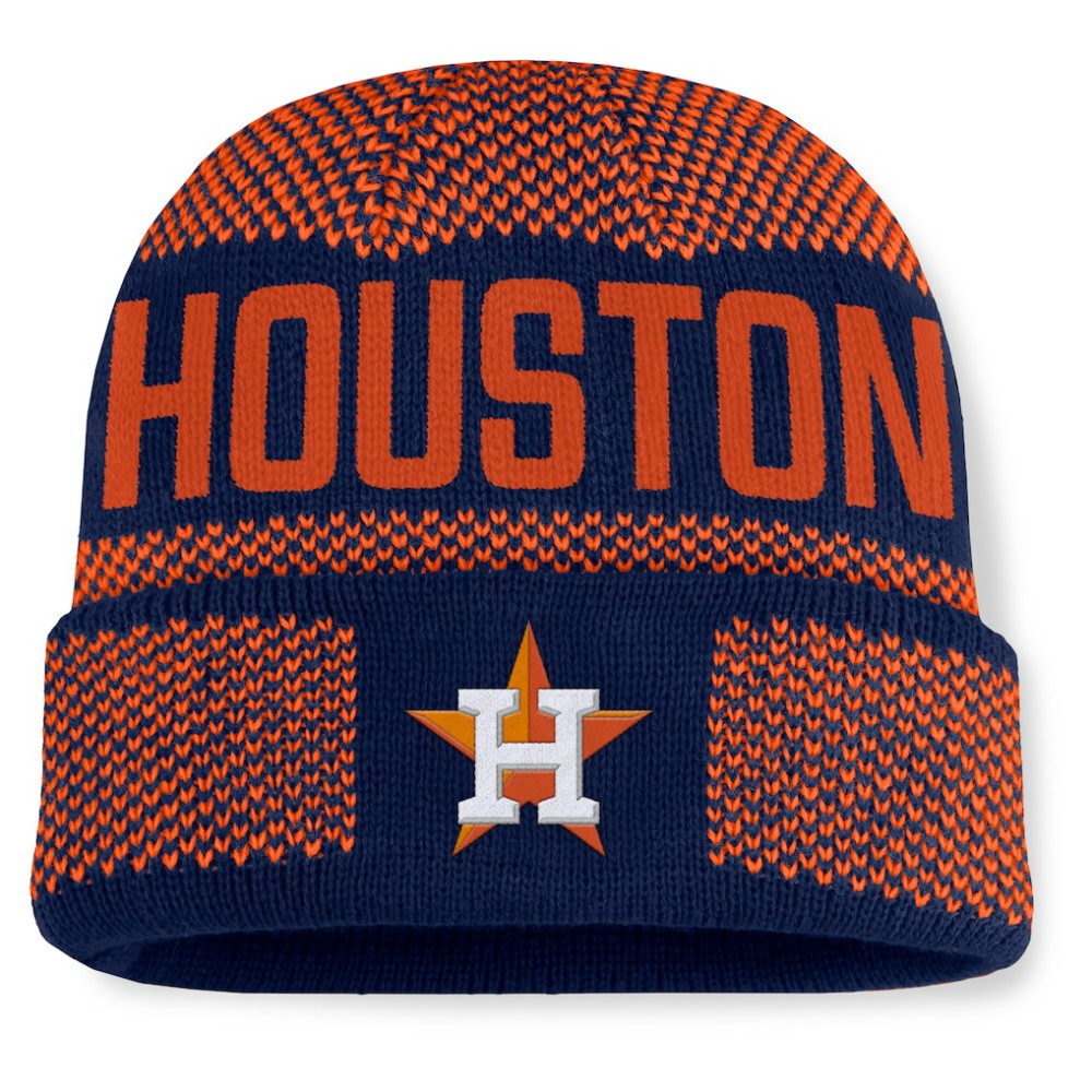 Houston Astros Fanatics Rotation Cuffed Knit Hat - Navy Hats