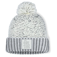 St. Louis Cardinals Fanatics Women's Hangtime Cuffed Knit with Pom - Heather Gray