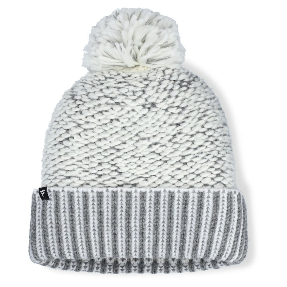 St. Louis Cardinals Fanatics Women's Hangtime Cuffed Knit with Pom - Heather Gray