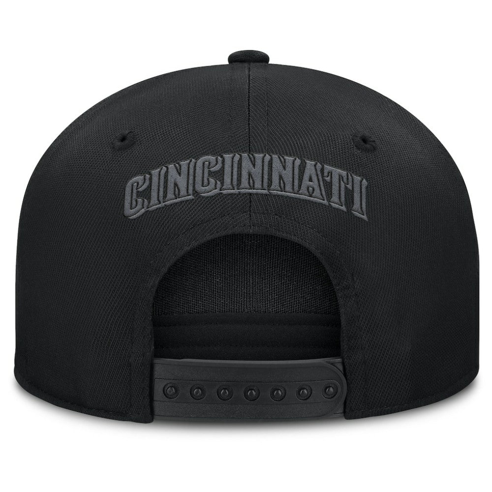 Cincinnati Reds Fanatics Platoon Snapback Hat - Black Hats