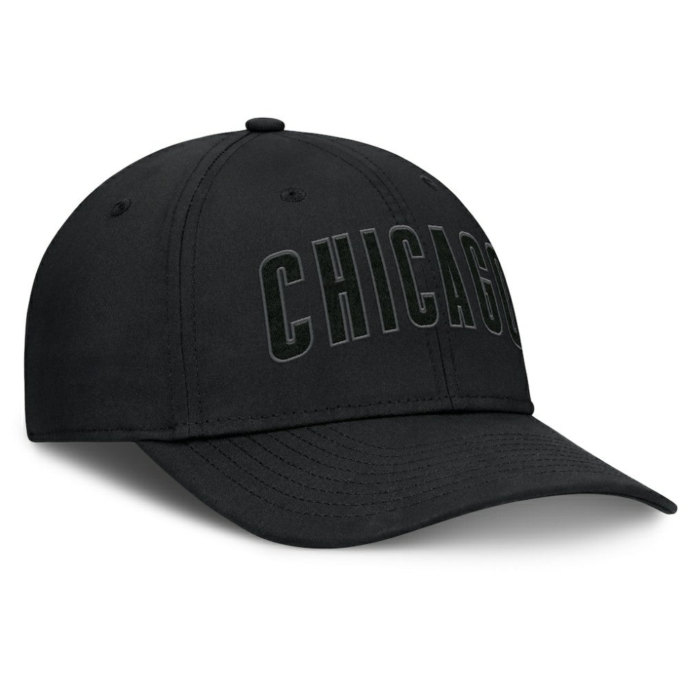 Chicago Cubs Fanatics Overpower Flex Hat - Black Hats