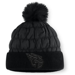 Cleveland Guardians Fanatics Nightcap Cuffed Knit Hat with Pom - Black Hats