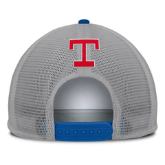 Texas Rangers Fanatics Cranked Foam Front Patch Trucker Adjustable Hat - Gray/White Hats