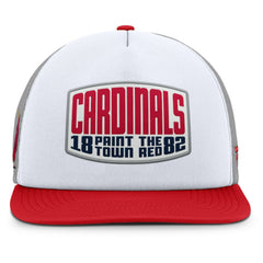 St. Louis Cardinals Fanatics Cranked Foam Front Patch Trucker Adjustable Hat - Gray/White Hats