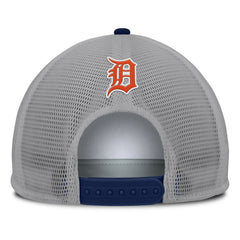 Detroit Tigers Fanatics Cranked Foam Front Patch Trucker Adjustable Hat - Gray/White Hats