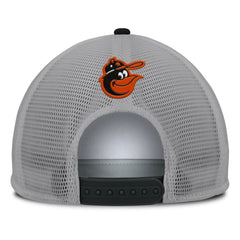 Baltimore Orioles Fanatics Cranked Foam Front Patch Trucker Adjustable Hat - Gray/White Hats