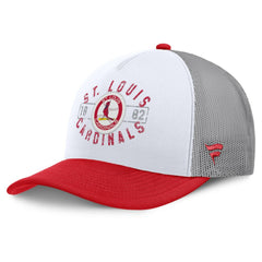 St. Louis Cardinals Fanatics Designated A-Frame Foam Front Trucker Adjustable Hat - White/Red Hats
