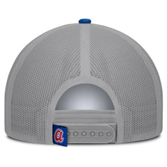 Atlanta Braves Fanatics Designated A-Frame Foam Front Trucker Adjustable Hat - White/Royal Hats