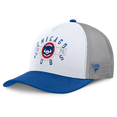 Chicago Cubs Fanatics Designated A-Frame Foam Front Trucker Adjustable Hat - White/Royal Hats