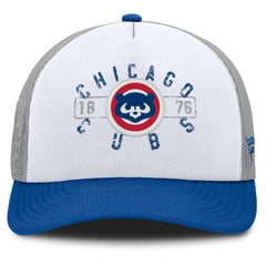 Chicago Cubs Fanatics Designated A-Frame Foam Front Trucker Adjustable Hat - White/Royal Hats