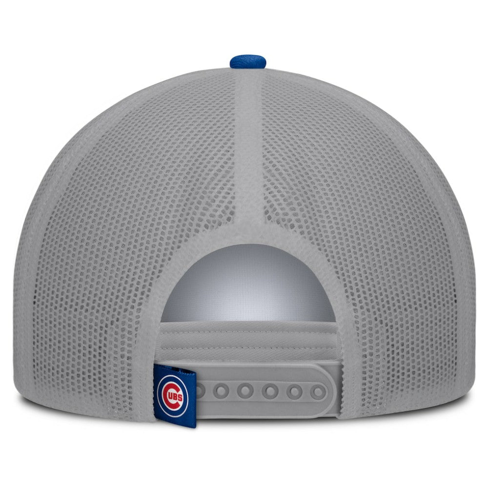 Chicago Cubs Fanatics Designated A-Frame Foam Front Trucker Adjustable Hat - White/Royal Hats